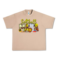 Burro Softball Mama Urban Heavy Tee - CowhideDigitalArt