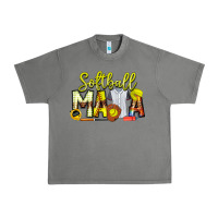 Tornado Softball Mama Urban Heavy Tee - CowhideDigitalArt