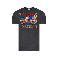 Vintage Black proud to be american truck Vintage Tee - BundleAndBundleShop
