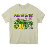 Mossy mardi gras dude alligator olivia Heavy Core Tee - OliviaCreatesArt