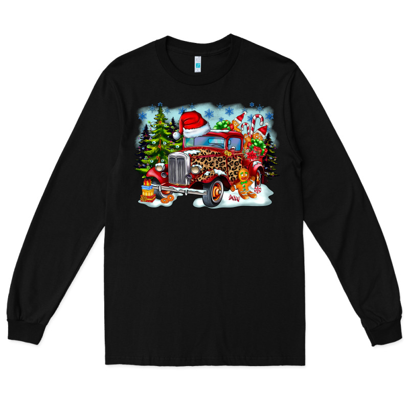 Christmas Truck Long Sleeve Tee by CowhideDigitalArt | Teevron