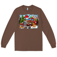 Chestnut Christmas truck Long Sleeve Tee - CowhideDigitalArt