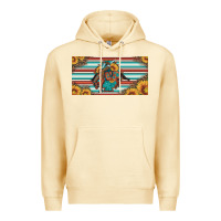 Pina Colada bucking bronco aztec shape license plate Premium Hoodie - Artiststas
