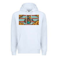 White bucking bronco aztec shape license plate Premium Hoodie - Artiststas