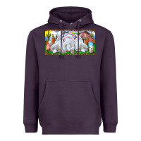 Plum Easter Bunnies Heavyweight Hoodie - RanaPortraitStore