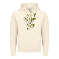 Vintage Artic American Dogwood Flower Illustrations Vintage Hoodie - LillyAllenDesigns