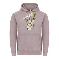 Vintage Zinc American Dogwood Flower Illustrations Vintage Hoodie - LillyAllenDesigns