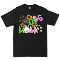 Black Dog mom Easter Mother's Day Premium Tee - FaDigitalArtStudio