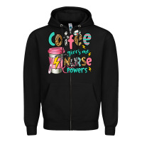 Black coffee gives me nurse powers Zipper Hoodie - Jasminsmagicworld
