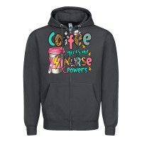 Smoke coffee gives me nurse powers Zipper Hoodie - Jasminsmagicworld