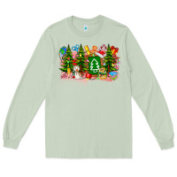Matcha Christmas teacher Long Sleeve Tee - CowhideDigitalArt