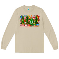 Mushroom Christmas teacher Long Sleeve Tee - CowhideDigitalArt
