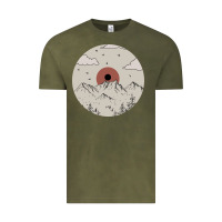 Vintage Olive The Mountains Are Calling Vintage Tee - Bettercallsaul