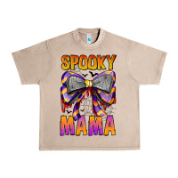 French Oak Spooky Mama Urban Heavy Tee - CowhideDigitalArt