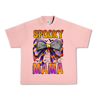 Salmon Spooky Mama Urban Heavy Tee - CowhideDigitalArt
