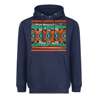 Navy turquoise gemstone western Heavyweight Hoodie - Jasminsmagicworld