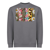 Storm Easter Brushstroke With Quail Eggs Daisy And Bunny Heavyweight Sweatshirt - RanaPortraitStore