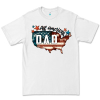 White All american dad Premium Tee - FaDigitalArtStudio