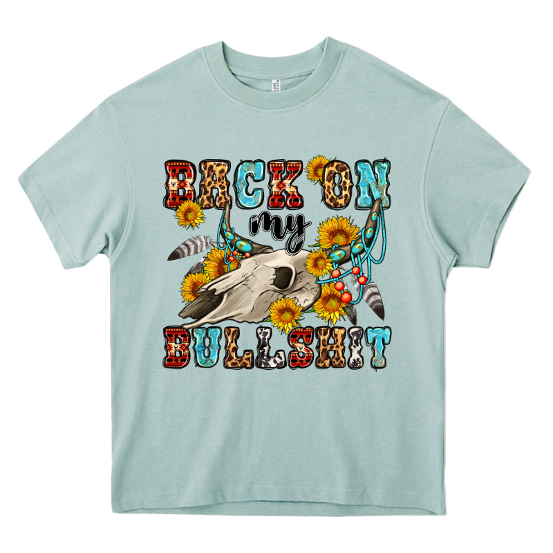 Back On My Bullshit Western Olivia Heavy Core Tee by OliviaCreatesArt | Teevron