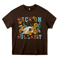 Chocolate Brown back on my bullshit western olivia Heavy Core Tee - OliviaCreatesArt