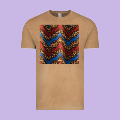 Leopard 4th Of July Seamless Pattern Vintage Tee Designed By Bundleandbundleshop
