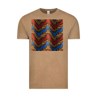 Vintage Coffee leopard 4th of july seamless pattern Vintage Tee - BundleAndBundleShop