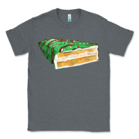 Charcoal Heather green christmas cake fa element 1 Classic Tee - FaDigitalArtStudio