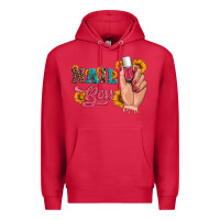 Cardinal western sunflowers nail boss Premium Hoodie - Artiststas