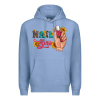 Colony Blue western sunflowers nail boss Premium Hoodie - Artiststas