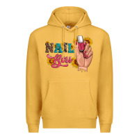 Mustard western sunflowers nail boss Premium Hoodie - Artiststas