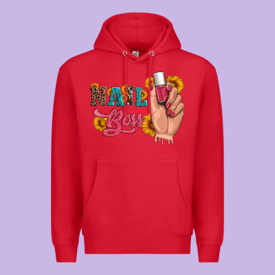 Western Sunflowers Nail Boss Premium Hoodie Designed By Artiststas