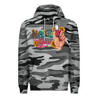 Slate Camo western sunflowers nail boss Premium Hoodie - Artiststas