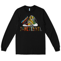 Black steppin into juneteenth Long Sleeve Tee - SublimationCraftShop