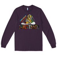 Plum steppin into juneteenth Long Sleeve Tee - SublimationCraftShop