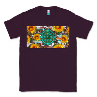 Plum gemtone and sunflowers license plate Classic Tee - Artiststas