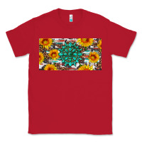 Red gemtone and sunflowers license plate Classic Tee - Artiststas
