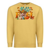 Antique Gold hello fall heifer cow Premium Sweatshirt - RanaPortraitStore