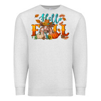 Oatmeal Heather hello fall heifer cow Premium Sweatshirt - RanaPortraitStore