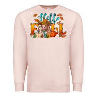Pale Pink hello fall heifer cow Premium Sweatshirt - RanaPortraitStore