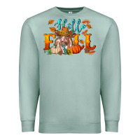 Hello Fall Heifer Cow Premium Sweatshirt | Teevron