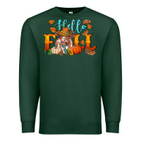 Sports Green hello fall heifer cow Premium Sweatshirt - RanaPortraitStore
