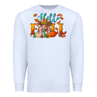 White hello fall heifer cow Premium Sweatshirt - RanaPortraitStore