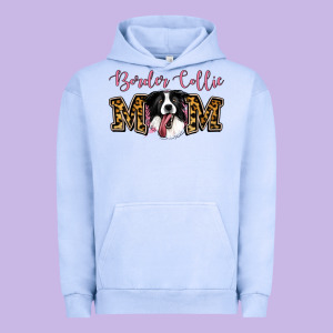 Border Collie Mom Urban Hoodie Designed By Jasminsmagicworld
