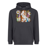 Smoke Easter Bunny With Quail Eggs And Daisy Heavyweight Hoodie - RanaPortraitStore