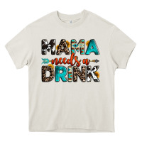 Cream mama needs a drink Heavy Core Tee - OliviaCreatesArt