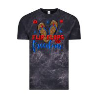 Cloud Black flip flops and freedom Vintage Tee - BundleAndBundleShop