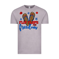 Vintage Zinc flip flops and freedom Vintage Tee - BundleAndBundleShop