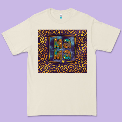 Leopard Mama Premium Tee Designed By Fadigitalartstudio