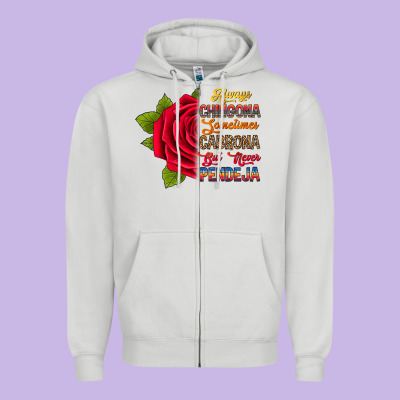 Always Chingona Sometimes Cabrona But Never Pendej Zipper Hoodie Designed By Ranaportraitstore