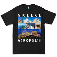 Black greece acropolis famous sights gallery traveler souvenir t shirt Premium Tee - baoMotion
